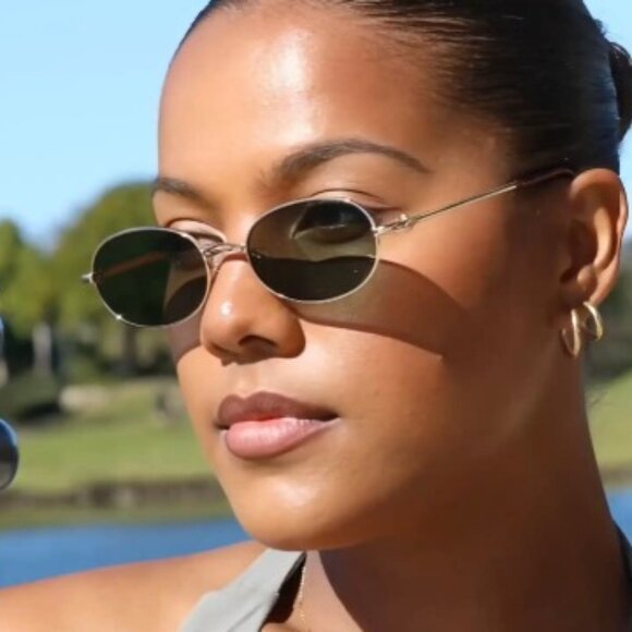 Retro Oval Sunglasses Y2K Vintage Trendy Designer Unisex Sunnies main image 5